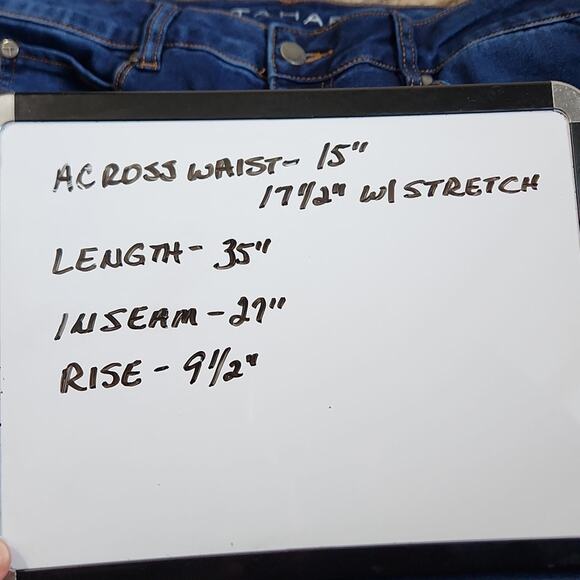 Tahari Womens Dark Wash Jeans Size 8/29 5 Pockets Stretch Zip Button Casual - Picture 10 of 10